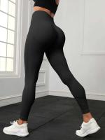 Body deportivo elástico de cintura alta para mujer, tejido sin costuras, realce de cadera, entrenamiento de gimnasia, mono de yoga a la moda para correr - details 10