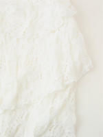 Vestido Decorativo de Encaje de Capas OUWU Vestido Informal Ajustado sin Mangas para Mujer - details 7