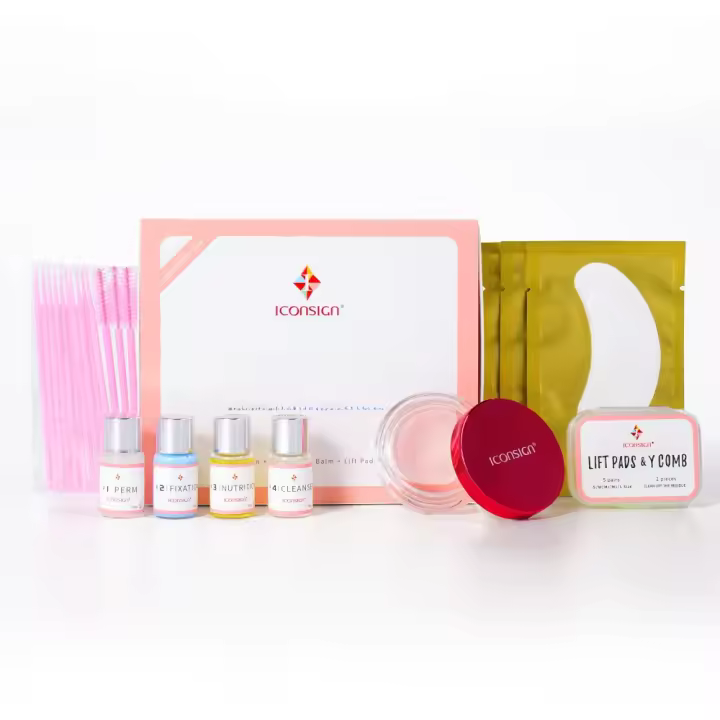 Kit de Elevación de Pestañas ICONSIGN Enhancer de Curling para Ojos Duración de 30 a 45 Días - 1