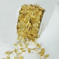 Guirnalda de ratán con corona de hojas de seda Artificial dorada para bodas y álbumes de recortes hechos a mano - details 8