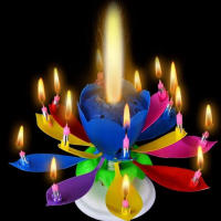 Vela de flor de loto mágica para fiesta de boda, decoración giratoria Musical creativa para pastel de cumpleaños, regalo de bricolaje para niños - details 16