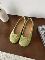 Cabeza redonda boca poco profunda solo zapatos nuevo retro suela suave Doudou zapatos casual fondo plano un pedal ladyshoes - details 12