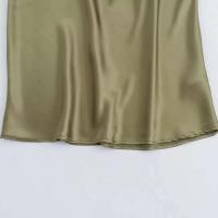 TRAF 2024 vestido Midi de satén fruncido para mujer, vestido largo sin mangas de verano para mujer, vestidos de fiesta elegantes plisados - details 13