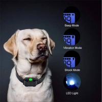 Collar de entrenamiento eléctrico antiladridos para perros, impermeable, recargable, Control remoto para mascotas, adecuado para todos los tamaños, vibración y - details 5