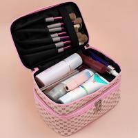 Bolsa De Maquillaje Grande Para Mujer Con Doble Cremallera Organizador De Viaje Impermeable Para Cosméticos Y Toallitas Bolsa De Baño - details 4