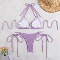 Subsistema especializado para mujer con bikini traje de baño sexy de color sólido para mujer - details 8