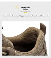 Zapatos de trabajo anticompresión con puntera de acero, botas de seguridad industrial antipinchazos, resistentes a quemaduras, electricista - details 11