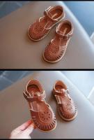 Sandalias de niña Primavera-Verano 2024 Estilo británico Zapatos de playa de cuero - details 30