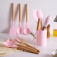 Juego de Utensilios de Cocina de Silicona Resistente y Antideslizante 11 Piezas Completas con Soporte de Acero Inoxidable Incluye Espatula y Cuchara de Almacenamiento - details 4