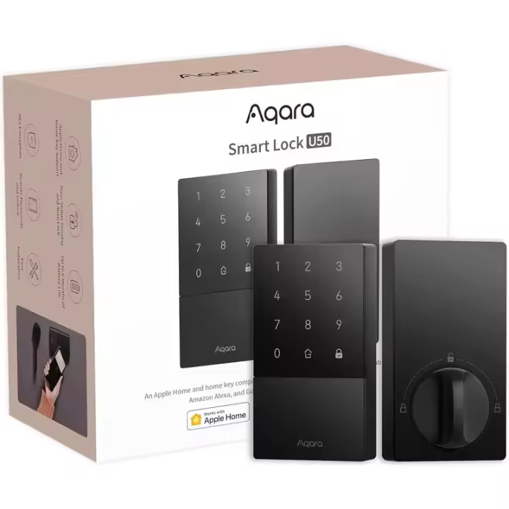 Cerradura Inteligente Aqara U50 Entrada Sin Llave con Llave de Casa Cerradura de Muerto Bluetooth - 1