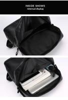 Mochila vintage de cuero impermeable para hombre, bolso de hombro para ordenador portátil de 15,6 pulgadas, para estudiantes universitarios - details 10