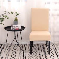 Cubierta de Silla de Spandex Ajustable Colores Sólidos para Comedores y Cocinas - details 16