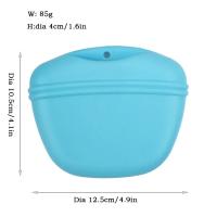 Bolsa de silicona para premios de perros, bolsa de cintura portátil para entrenamiento de mascotas, alimentador al aire libre, b - details 3