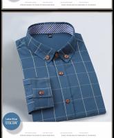Nueva marca de moda Camisa de cuadros de algodón Camiseta slim fit para hombre camisa social para hombres de manga larga negocios camisas hombre m-5xl - details 6