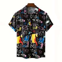 Tops, pantalones cortos y camisas hawaianas con estampado 3D de langosta y cangrejo para hombres, mujeres y niños, ropa con estampado de grafitis, nueva moda - details 3