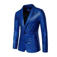 Conjunto de traje con estampado en caliente de lentejuelas para hombre, chaqueta, pantalones, trajes para fiesta y graduación - details 2