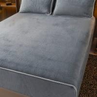 Ropa de cama de lana de color liso para dormitorio, habitación de huéspedes, hotel, solo, 1 pza - details 4
