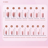 120pcs Uñas Postizas De Acrílico Mediano Cuadrado En Colores Marrón Rosa Base Mate Falsas Uñas Para Mujeres Y Niñas Estilo Francés - details 7