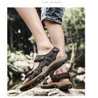 Sandalias de Cuero Genuino para Hombre Novedad de Verano, Talla Grande 38-48, Zapatos Casuales para Exteriores - details 16