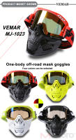 Gafas de Casco de Motocicleta VEMAR Máscara Facial Desmontable con Lente HD - details 10