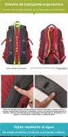 Mochila trekking 40L mujer,mochila de viaje ligera de gran capacidad - details 5
