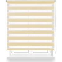 Doble Capa Noche y Día, Tejido, Fácil de Instalar para Ventanas y Puertas, Protección Solar - details 2