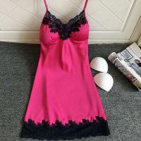 Ropa interior de seda, fragmentos de Ence, mini vestido de noche con tirantes exquisitos, sin tapete en el pecho, pijamas de mujer - details 5