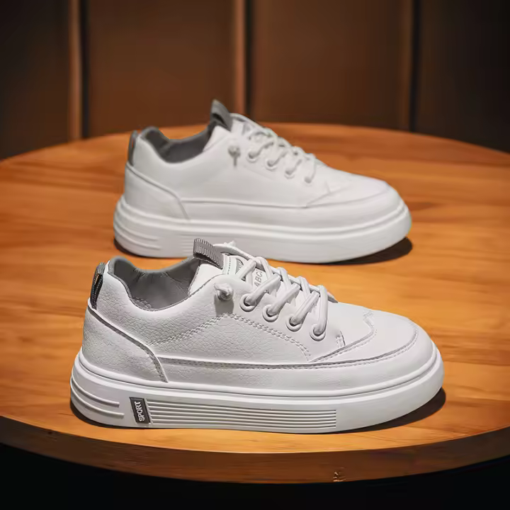 Estudiante pequeños zapatos blancos suela suave zapatos de junta de los niños primavera y otoño nuevos estudiantes versátil antideslizante mayores niños y niñas zapatos casuales - 1