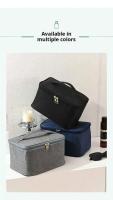 Bolsa de Higiene para Hombres de Viaje de Negocios Bolsa de Almacenamiento de Tela Oxford de Gran Capacidad Bolsa de Mano Portátil para Empaquetado de Cosméticos - details 6