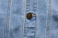 Chaqueta vaquera de algodón informal ajustada de estilo urbano, talla europea, otoño-invierno 2024, ropa para hombre - details 9