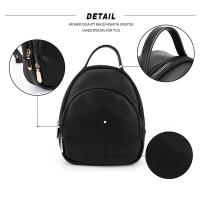 Mini bolso negro clásico de pequeña capacidad Mochila práctica y duradera Mochila de lujo de alta gama - details 2