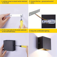 RXUNS Luce de Pared LED Moderna Lámpara de Montaje Interior de Aluminio para Sala de Estar, Dormitorio, Pasillo Iluminación y Decoración - details 10