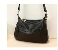 Bolso Cruzado de Cuero Genuino Minimalista Mango Ajustable, Gran Capacidad, Cierre de Cremallera, Elegante Accesorio para Uso Diario y Profesional - details 15