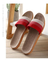 Zapatillas de Lino de Cuatro Temporadas para Mujeres Ligeras, Silenciosas, Suaves Suela de Madera para Hogar - details 11