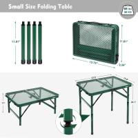 Mesa Plegable, fácil de Guardar, Mesa de Picnic compacta y portátil para Parrilla, Camping al Aire Libre, jardín, Patio, Comedor, Barbacoa, Fiesta, Mercado, 3 pies (Mediana, Plateada) - details 31