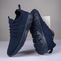 zapatos informales Unisex a la moda, calzado ultraligero de talla grande, zapatillas cómodas antideslizantes para exteriores, zapatos de malla transpirable para hombres - details 9
