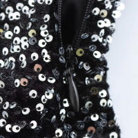 TRAFZA-vestido de noche de fiesta sin mangas para mujer, vestido Midi asimétrico con lentejuelas decorativas, espalda descubierta y cremallera lateral, verano, 2024 - details 11