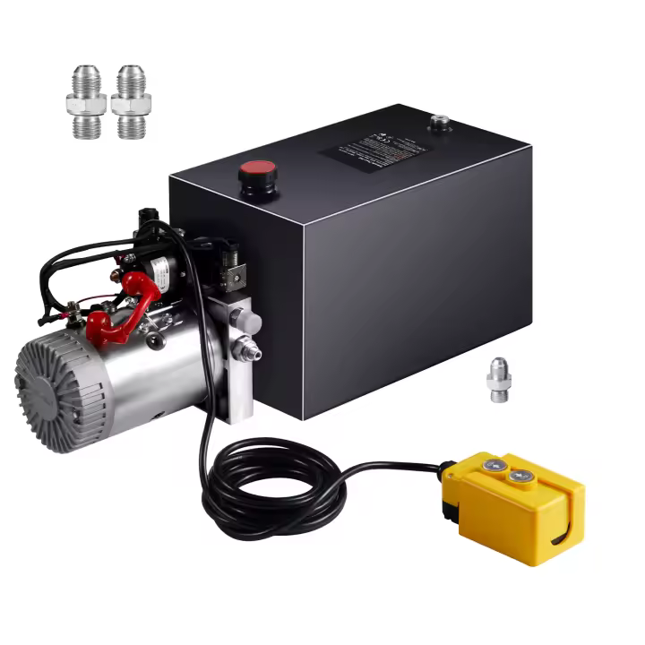 SucceBuy Bomba hidráulica, bomba hidráulica DC 12V para remolque volquete, elevación de automóviles - 1
