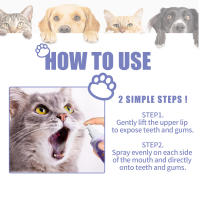 Spray limpiador bucal para mascotas, elimina el mal aliento de perros y gatos, para la mayoría de los perros y cachorros - details 4