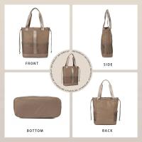 Bolso de transporte clásico para mujer, bolso universitario de Color sólido, mochila informal, mochila de lujo de alta gama - details 1
