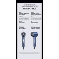 Secador de Cabello de Alta Potencia y Secado Rápido Enchufe EU/UK Luz Roja y Azul - details 15