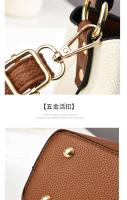 Bolso de hombro diagonal de gran capacidad para mujer de alta gama, cierre de cremallera moderno, diseño y producción 21419 PU - details 19