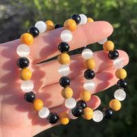 Pulsera de purificación corporal de cristal de 8 mm con selenita, turmalina negra y palo santo para mejorar el movimiento y la energía - details 5