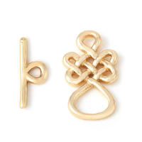 Pulsera de Tirantes Geométricos de Latón Dorado 18K Clasps para Hacer Joyería DIY - details 126