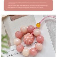 Correa para teléfono con cuentas dulces, correa para la muñeca hecha a mano con cuentas coloridas, cadena para teléfono, decoración, cordón para teléfono móvil para niñas y mujeres - details 11