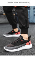 Deportes nuevos para hombres para parejas, zapatos elásticos ligeros y transpirables con tejido de mosca informal, modernos y versátiles, estudiantes de talla grande - details 12