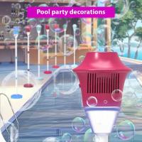 Máquina automática de burbujas Vertical de 47 pulgadas con luces, máquina de burbujas alimentada por batería, juguetes para fiestas al aire libre, regalos para niños - details 3
