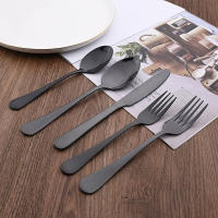Vajilla azul de acero inoxidable para 4 personas, tenedor, cuchara, cuchillo, espejo de cocina, juego de cubiertos - details 3