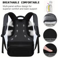 Moqueta Delgada y Resistente Antirrobo para Portátil con Puerto de Carga USB, Bolso de Viaje Empresarial Resistentes al Desvanecimiento para Hombres y Mujeres, Apta para Portátiles de 39.62 cm, Correas Ajustables, Múltiples Compartimentos - , Funda para - details 2