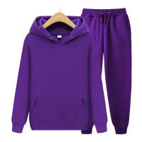 Sudadera con capucha de lana para hombre, suéter de color liso, ribete deportivo, 220 g - details 5